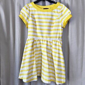 Ted Baker London Honor Dress in yellow and white stripes